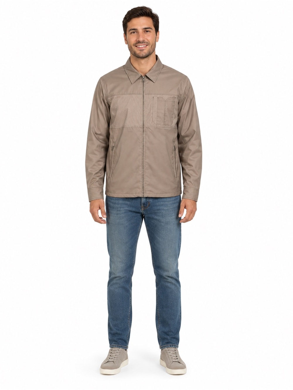 PRANA Mens Outerwear Zip Collar Jacket Double Water Repellent